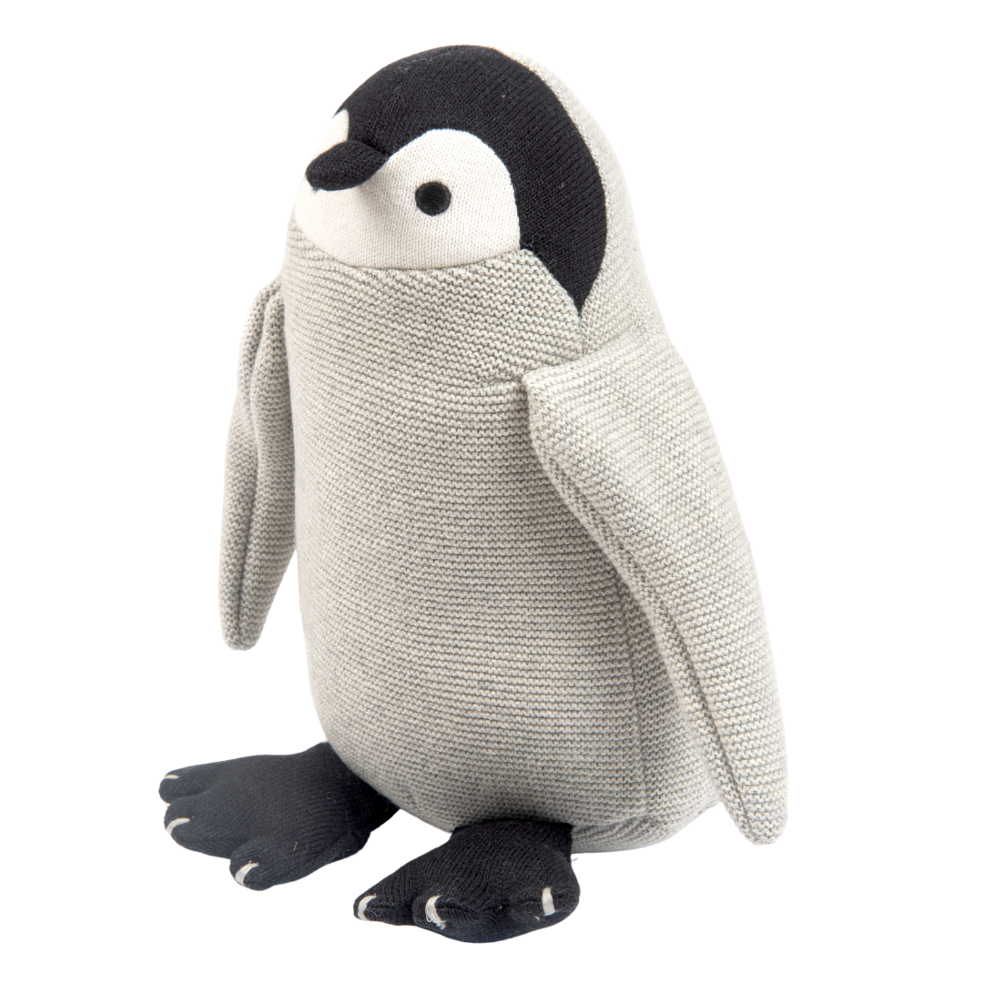 Knitted Cotton toy, Animal soft toy, Plush Toy for Kids, Penguin toy, soft toy for kids,  gift for babies, gift for kid, Penguin soft toy,