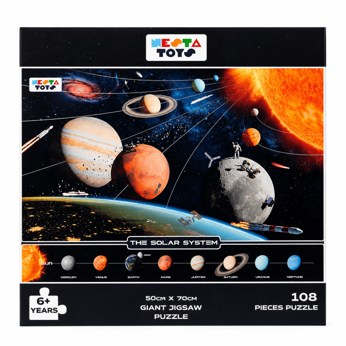 Solar System Jigsaw Puzzle (108 Jumbo Pieces)