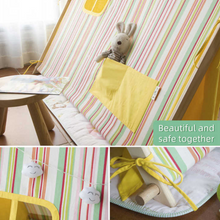 Load image into Gallery viewer, Wooden Teepee Tent for Kids with Padded Cotton Mat
