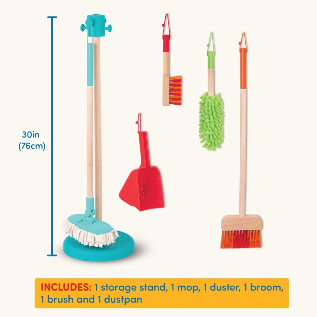 Wooden Cleaning Set for Kids (6 Pcs)