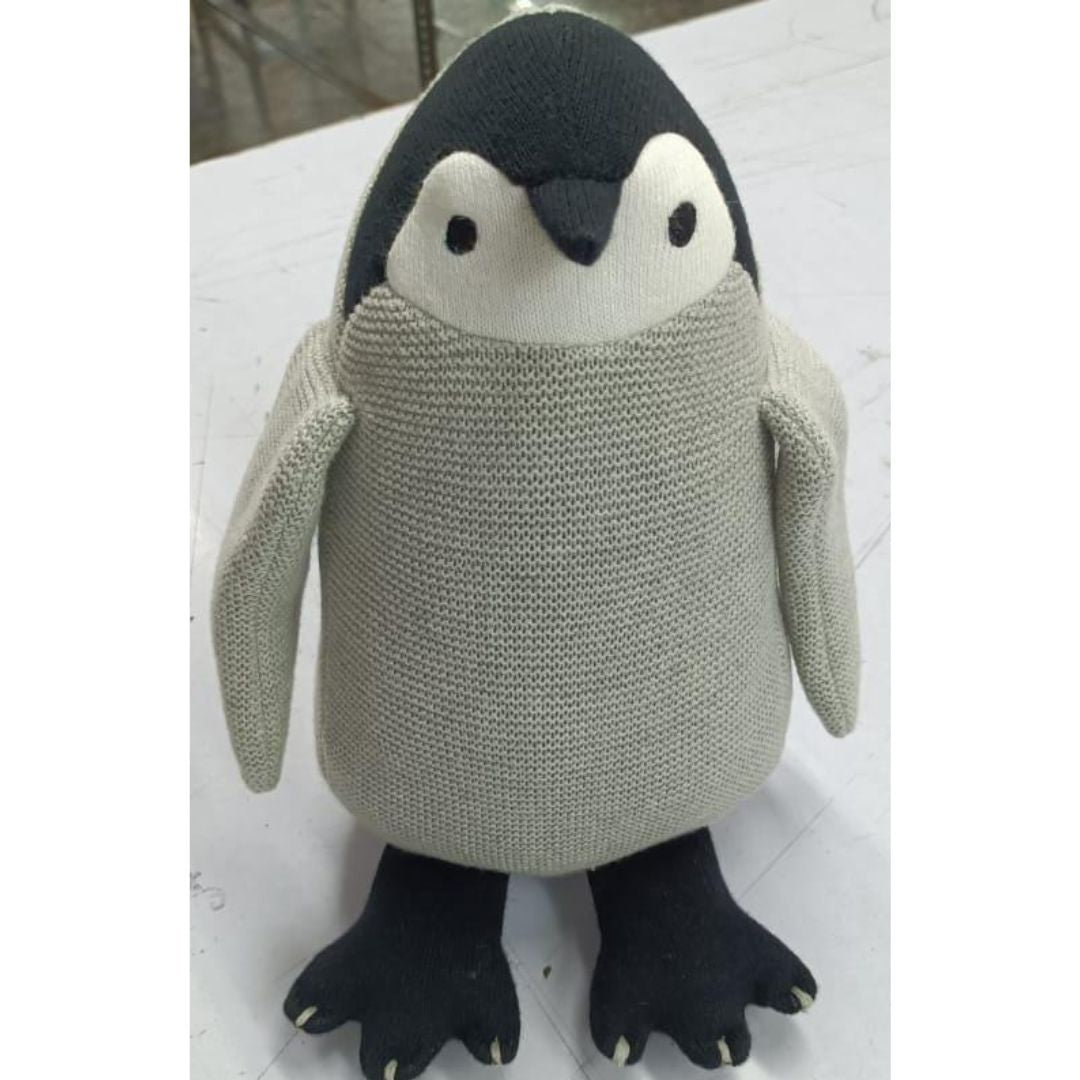 Penguin Plush Toy for Kids | Snuggly Knitted Cotton Toy