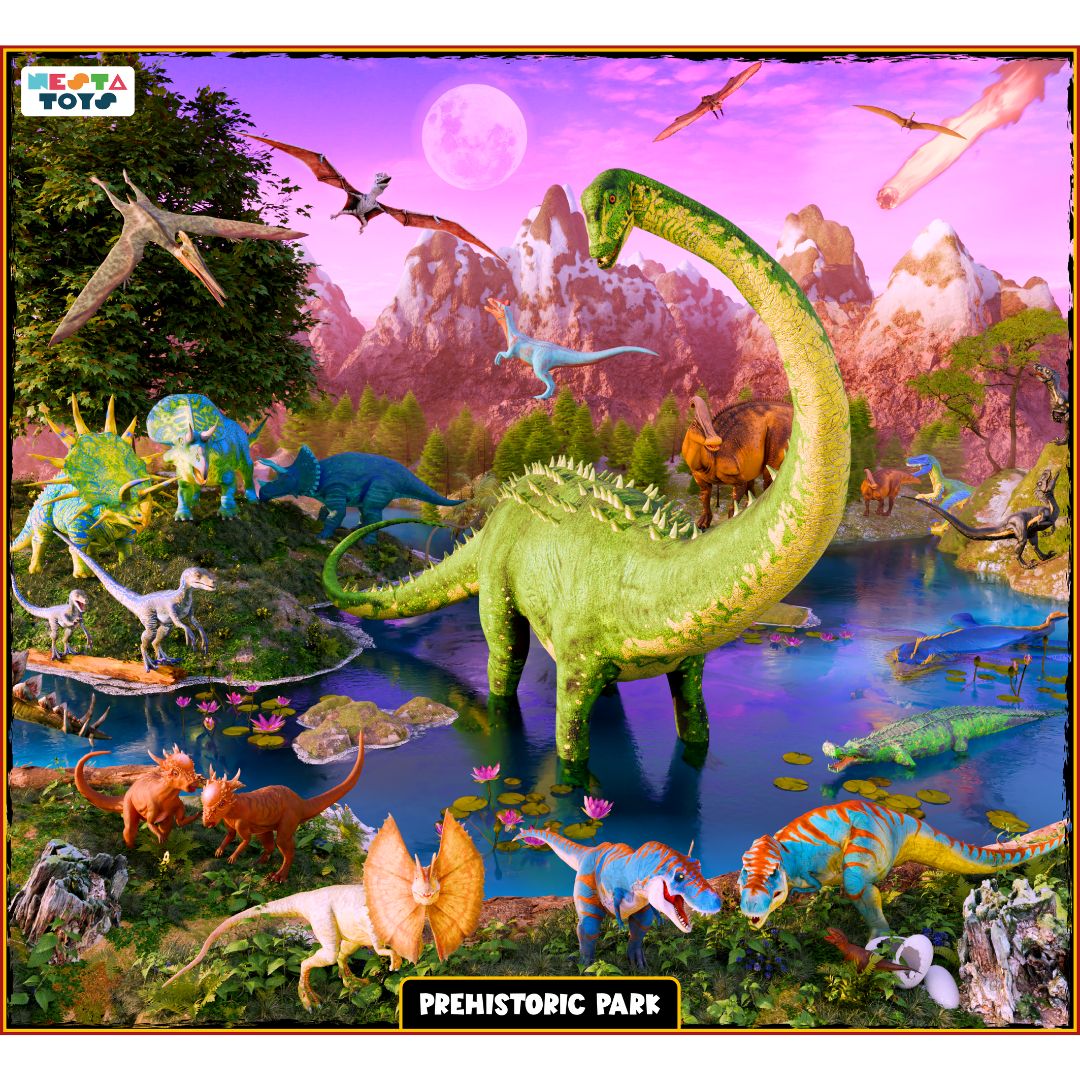 Prehistoric Park Jigsaw Puzzle for Kids (64 Pcs)