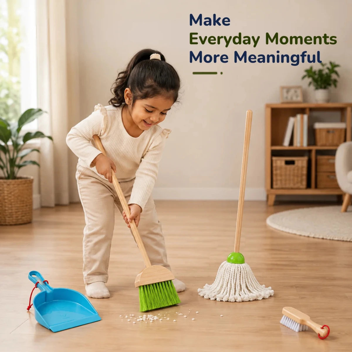 Wooden Cleaning Set Toy (7 Pcs) - NESTA TOYS