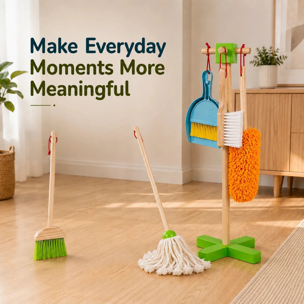 Wooden Cleaning Set Toy (7 Pcs) - NESTA TOYS