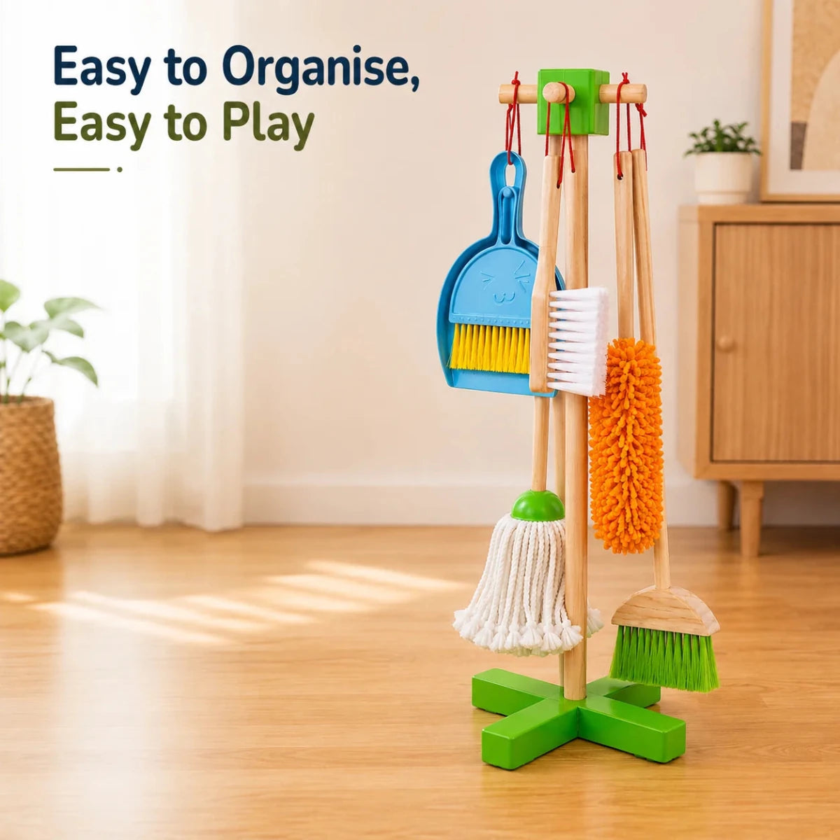 Wooden Cleaning Set Toy (7 Pcs) - NESTA TOYS