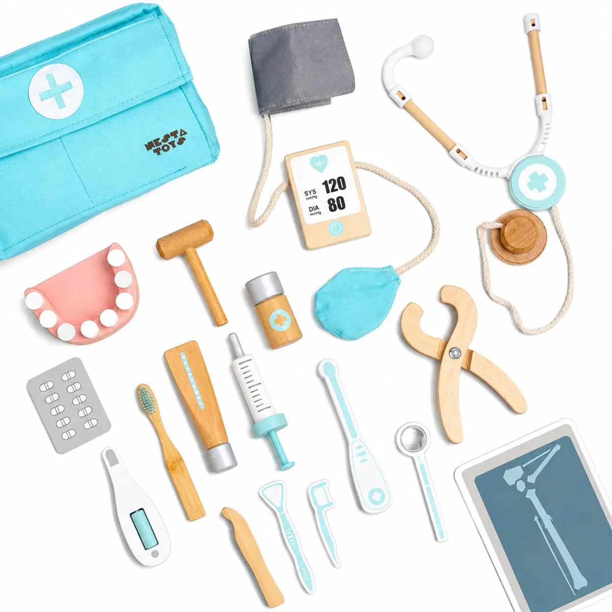 Wooden Doctor Set Toy - NESTA TOYS