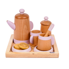 Load image into Gallery viewer, Montessori Wooden toys, toys for babies, Wooden Tea Set, Pretend Play Food Sets, kitchen toys, montessori toys, channapatna toys, toy manufacturer,  toys for girls,  toys for boys, nesta toys
