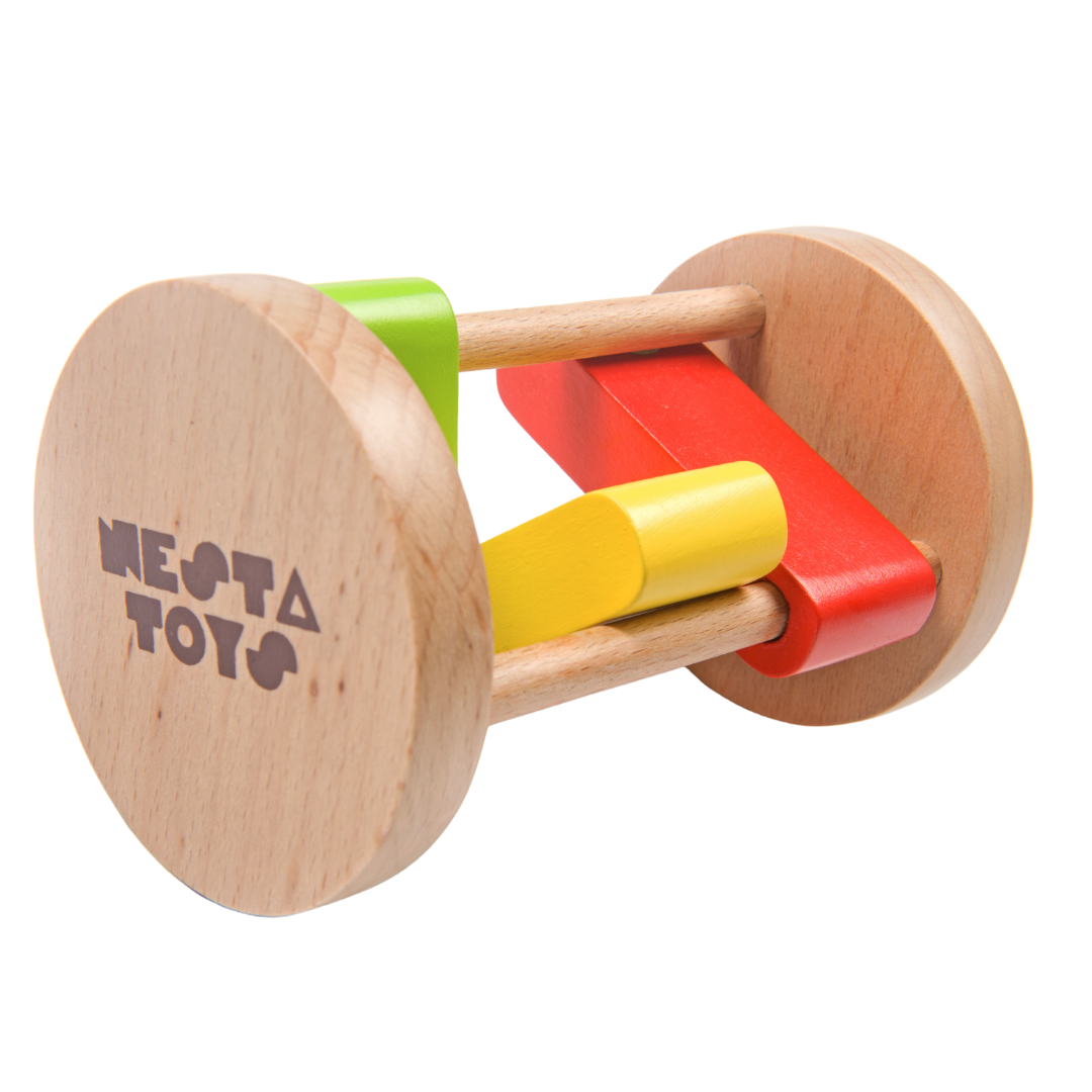 Wooden Clacker Toy, Rattle for Babies, baby teether, wooden rattle, wooden learning toy, baby toys, montessori toys, rainbow toys, nesta toys