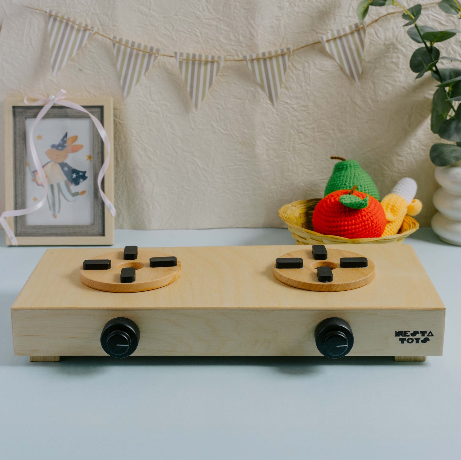 Wooden Gas Stove Toy - nestatoys