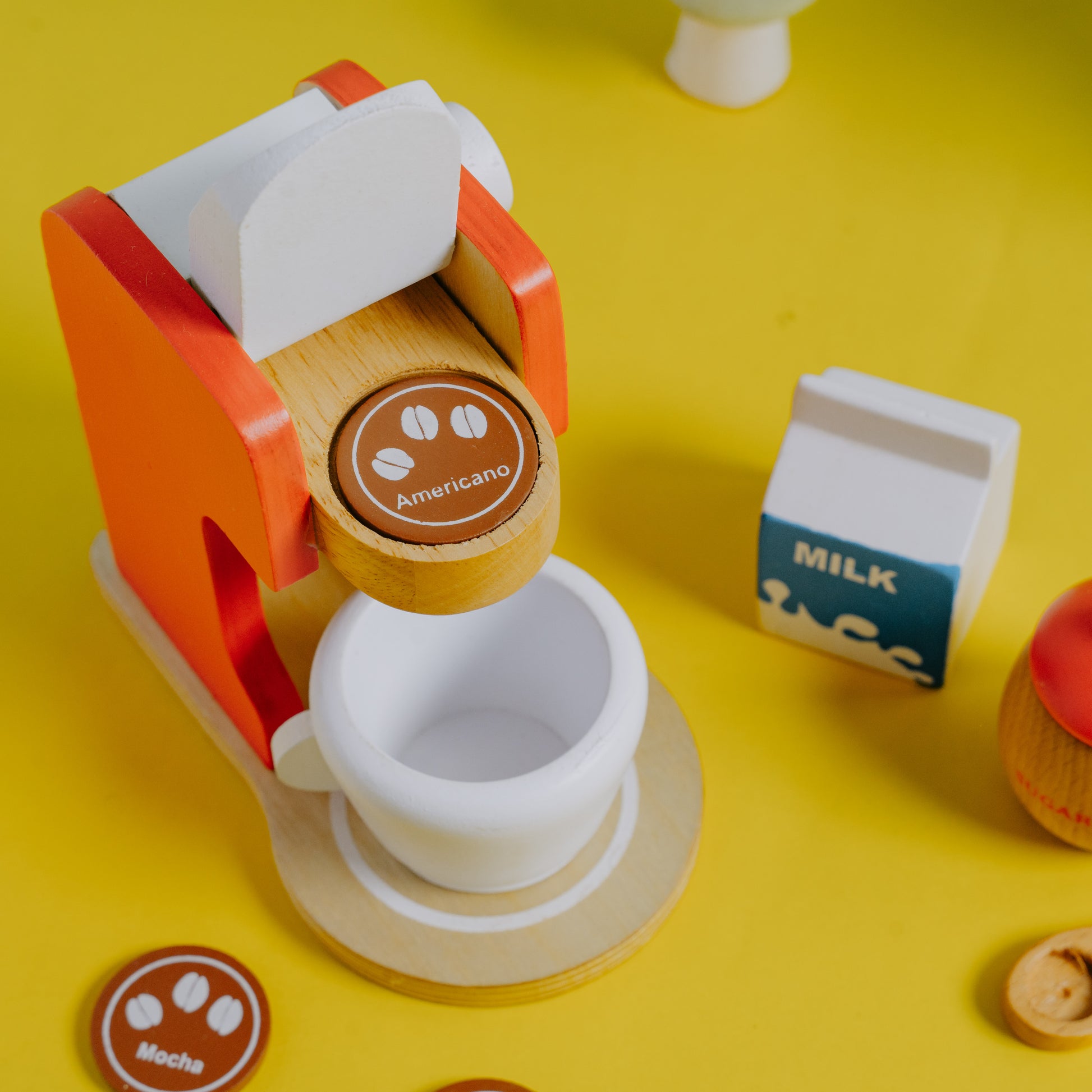 Wooden Coffee Maker Toy, Pretend Play, Kitchen Toys, role play toys, buy toys online, made in india toys, nesta toys, toys for kids, gifts for kids,  toys girls, toys boys, kitchen set toy, cooking toy, play fruits, play vegetables, play food