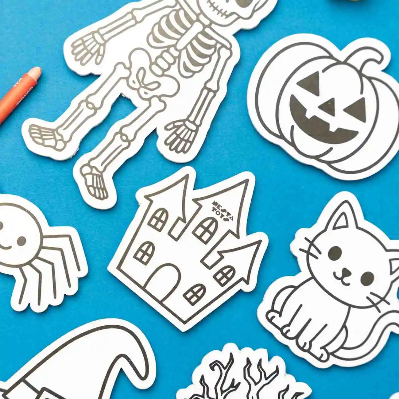 Hands-on Halloween art activity with DIY haunted magnets
