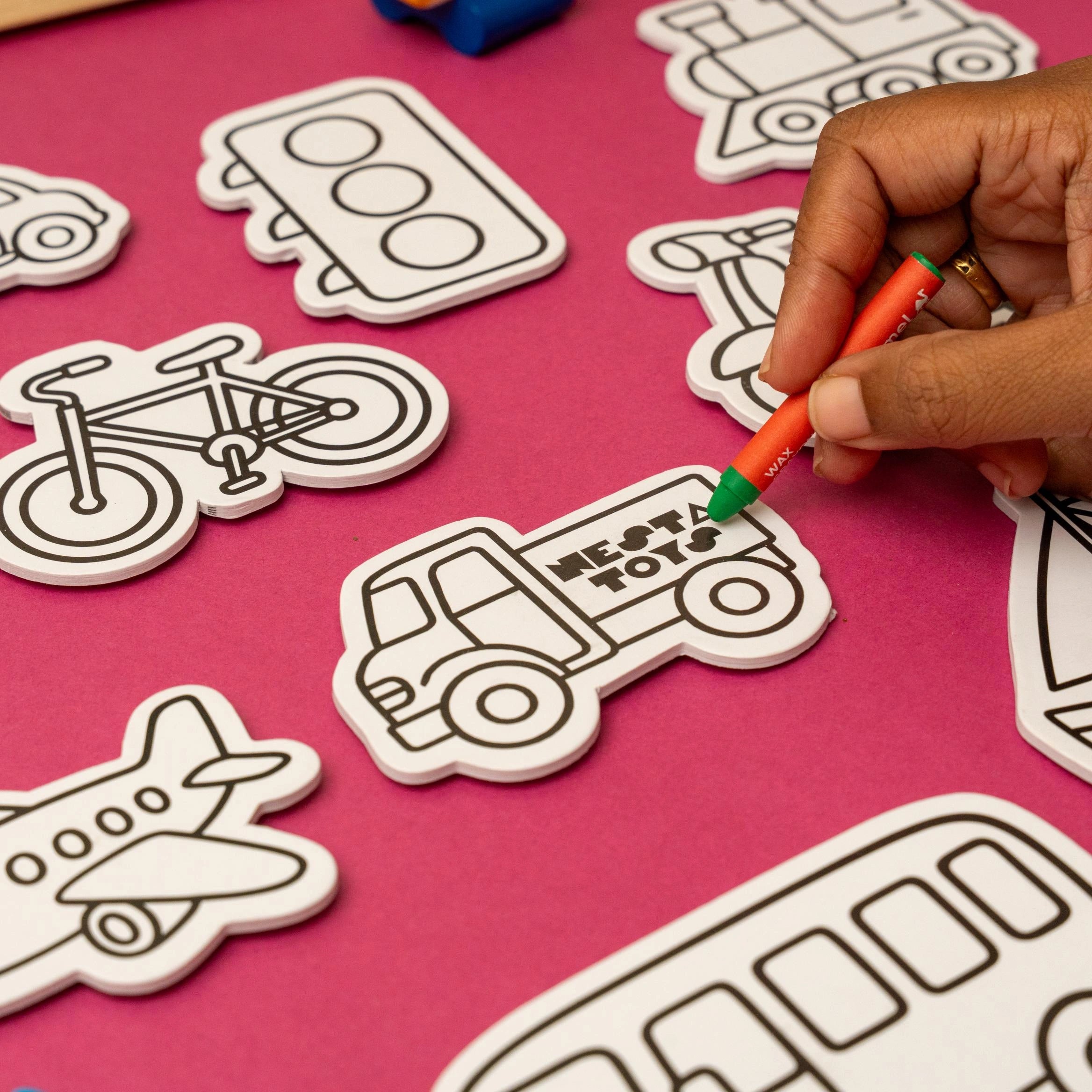 DIY Vehicles magnets art and craft kit for kids