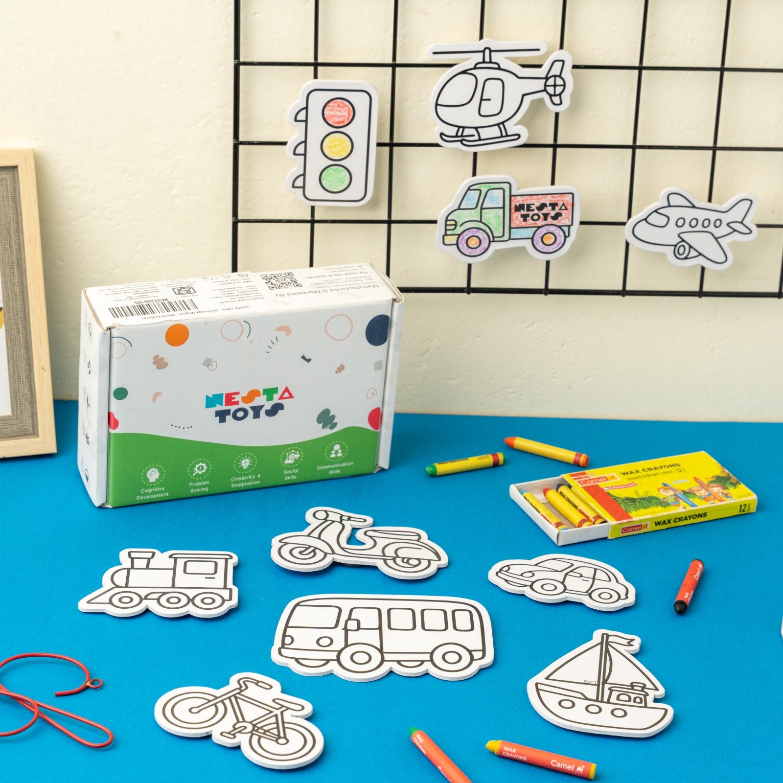 DIY Vehicles magnets art and craft kit for kids
