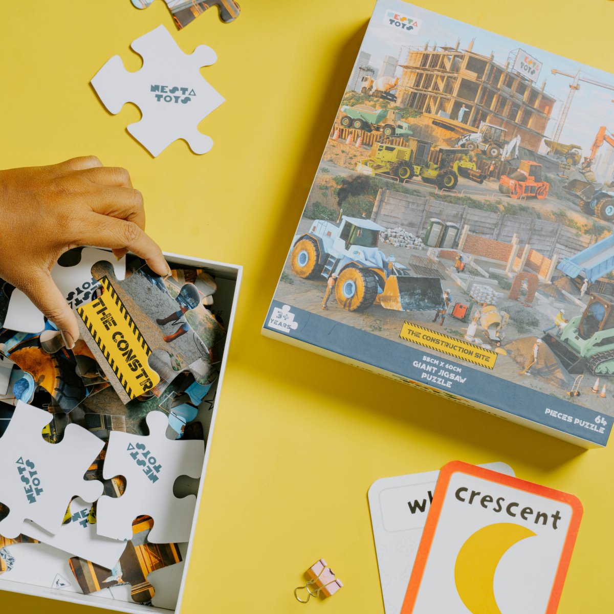 Construction Site Jigsaw Puzzle (64 Pcs) - NESTA TOYS