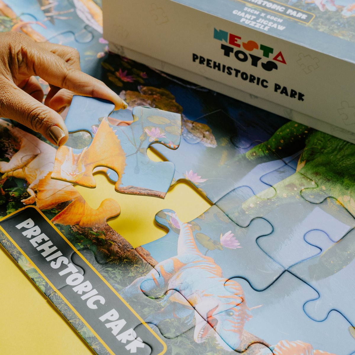 Prehistoric Park Jigsaw Puzzle for Kids (64 Pcs) - NESTA TOYS