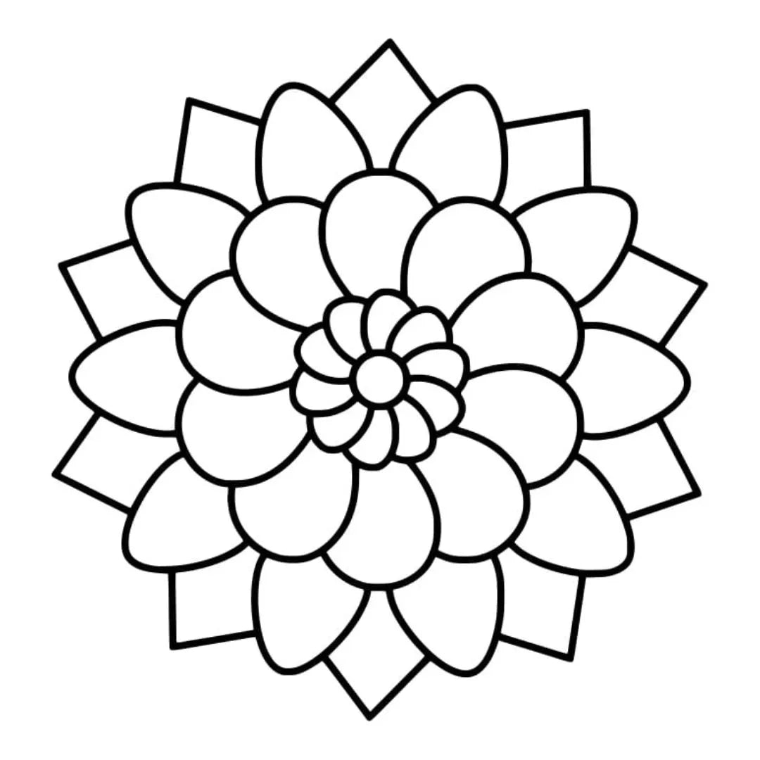 DIY Fridge Magnet - Mandala Art