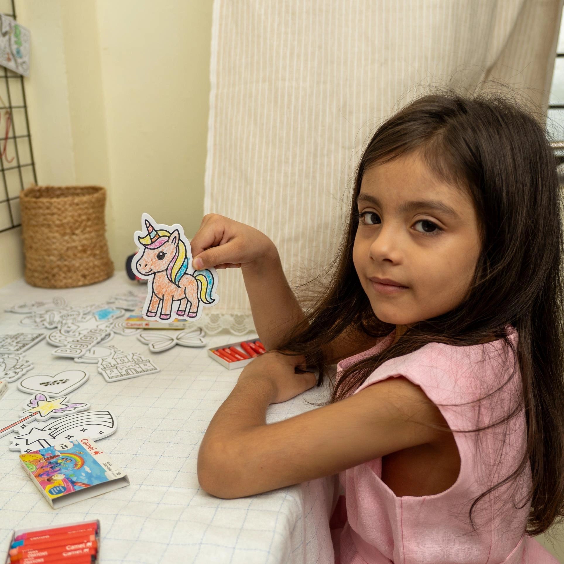 Unicorn themed art and craft gift for kids ages 6 to 12