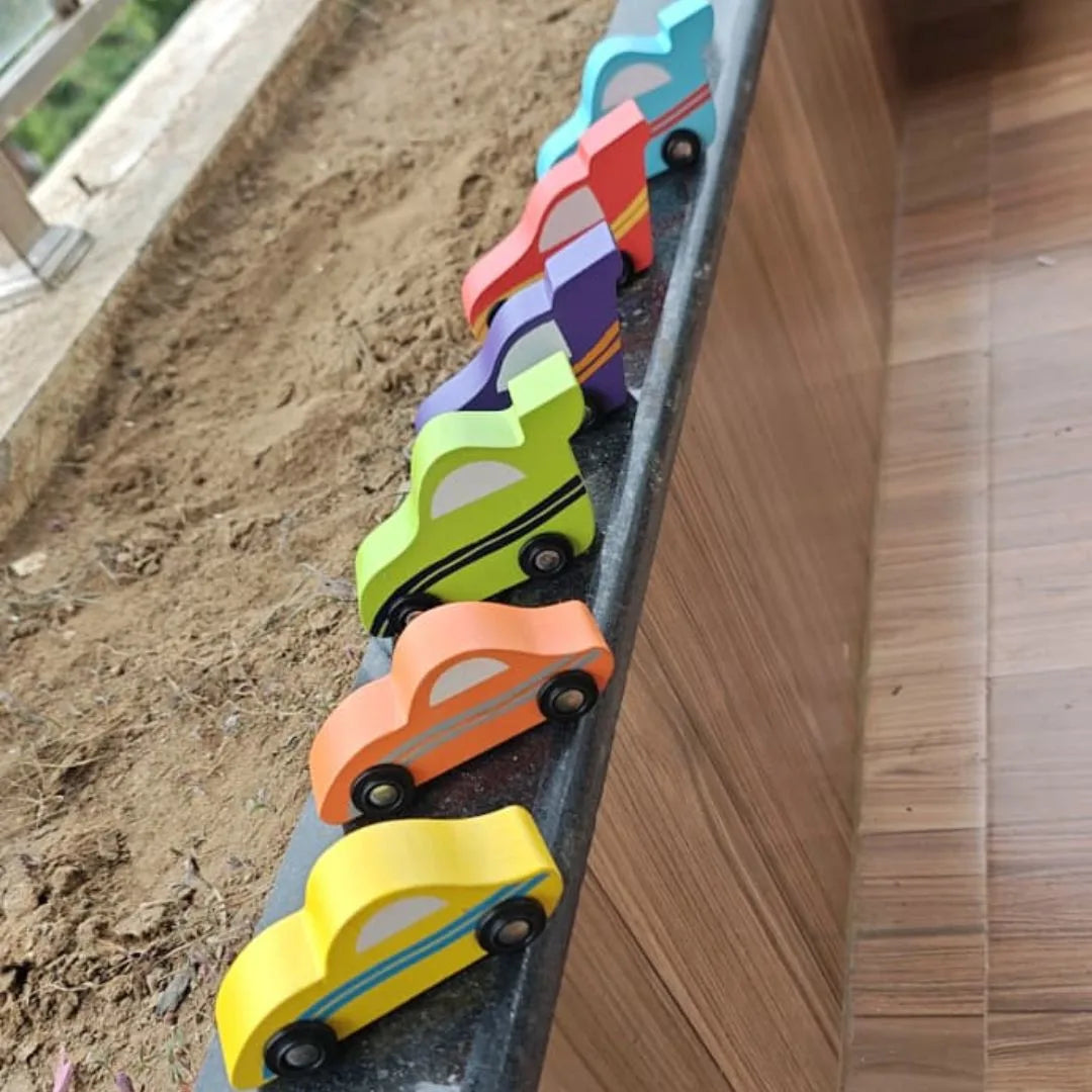 NESTA TOYS - Wooden Car (6 Pcs)