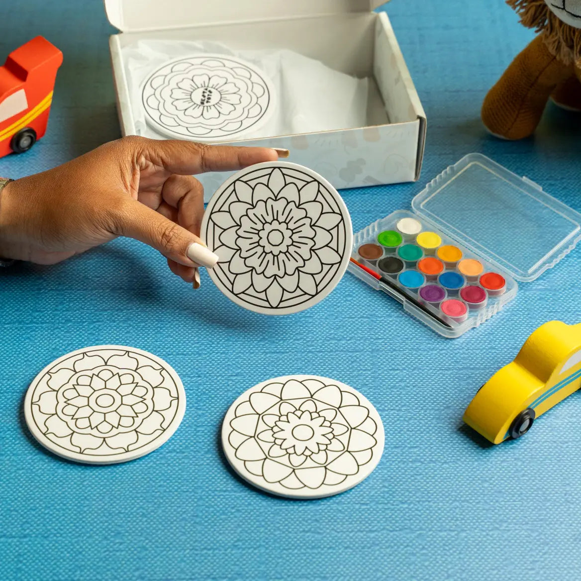 DIY Fridge Magnet - Mandala Art
