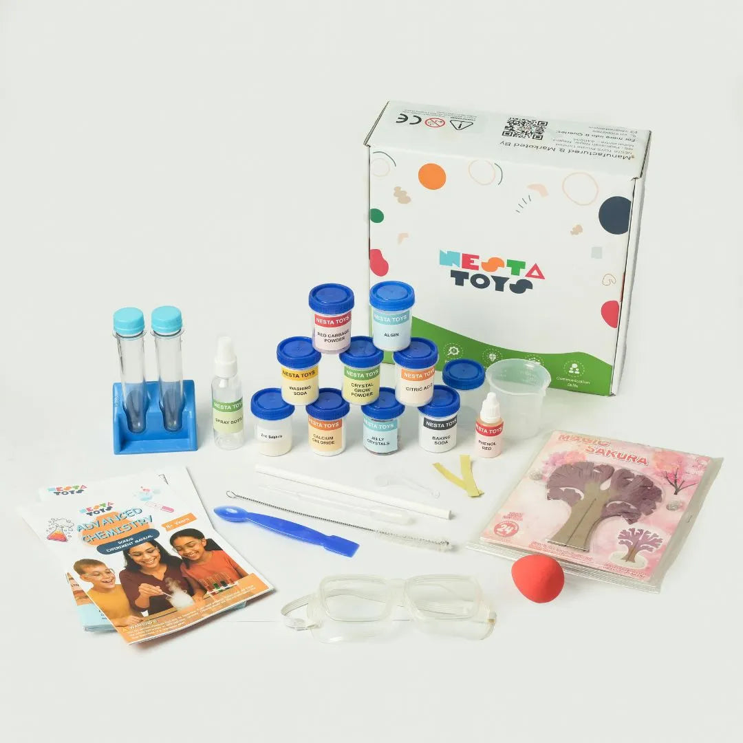Mega Chemistry Lab Kit for kids 8+ years complete experiment set with tools and materials