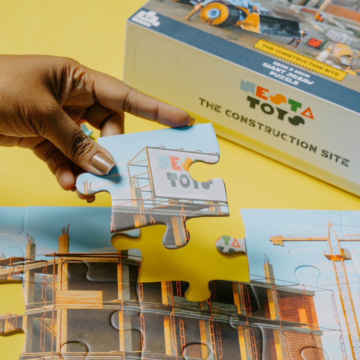 Construction Site Jigsaw Puzzle (64 Pcs) - NESTA TOYS