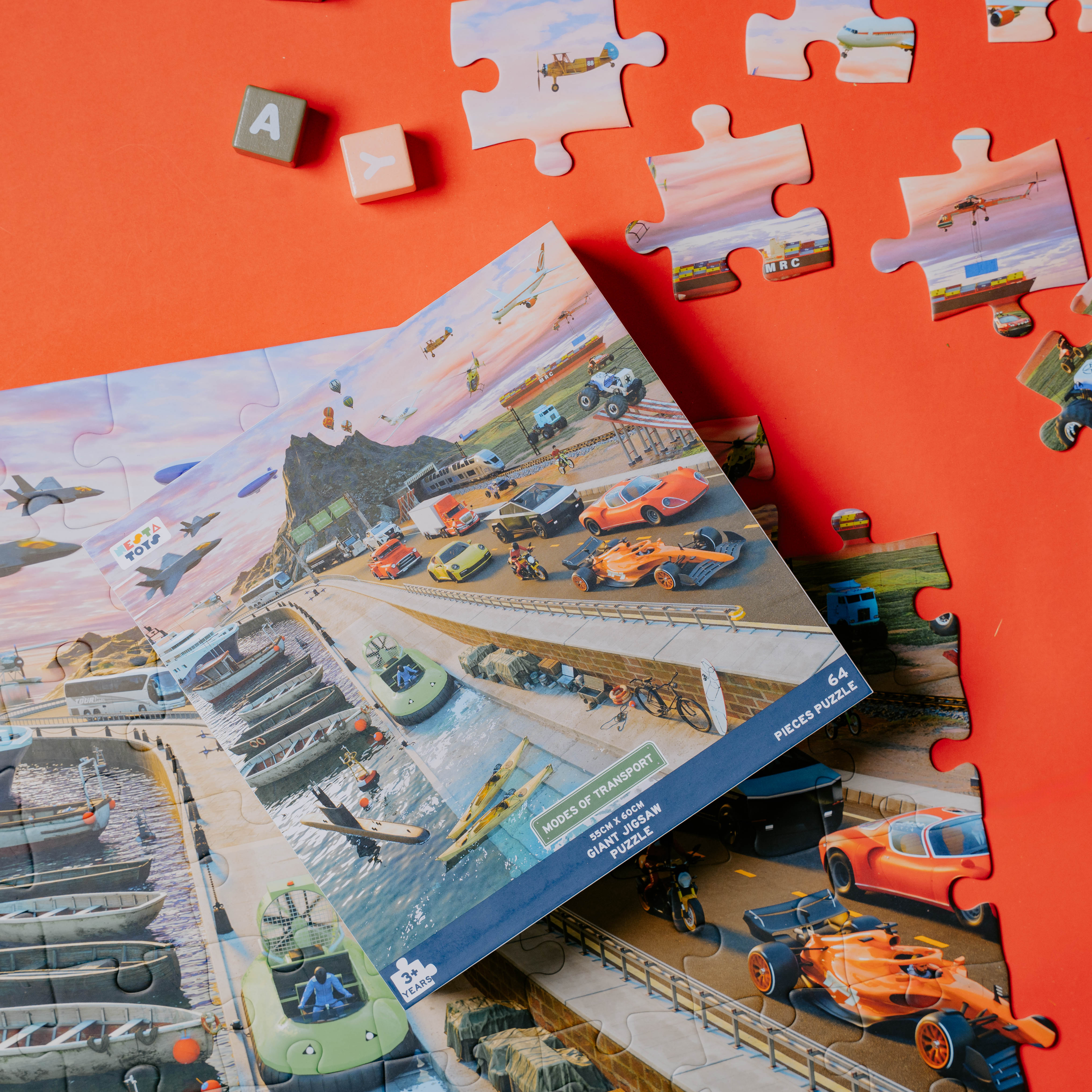 Modes of Transport Jigsaw Puzzle (64 Pcs) - nestatoys