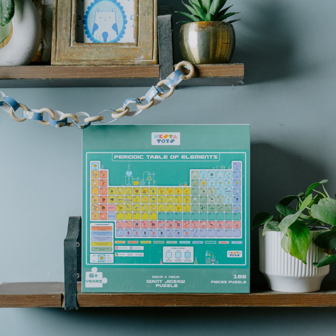 Periodic Table of Elements Jigsaw Puzzle (108 Jumbo Pieces) - nestatoys