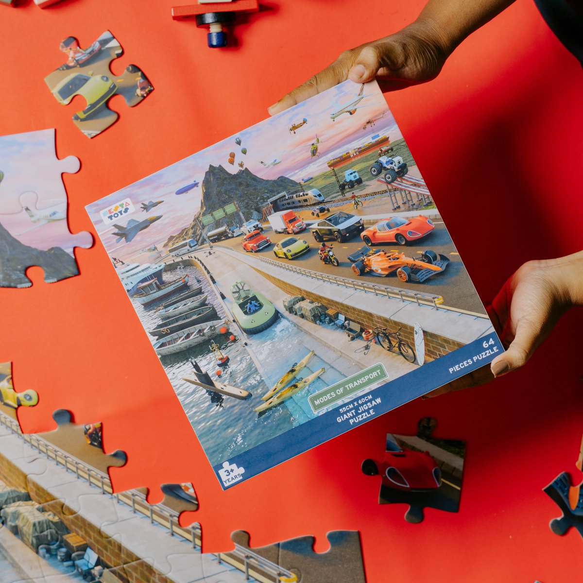 Modes of Transport Jigsaw Puzzle (64 Pcs) - NESTA TOYS
