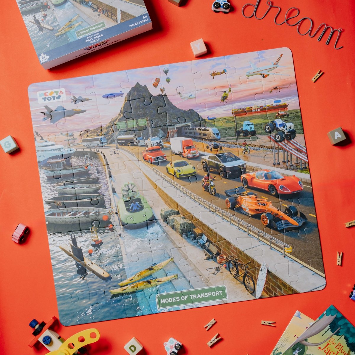 Modes of Transport Jigsaw Puzzle (64 Pcs) - NESTA TOYS