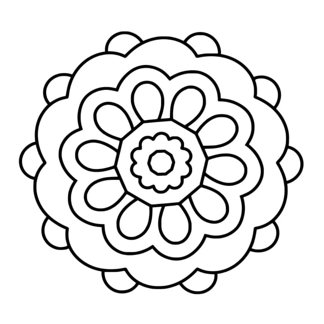 DIY Fridge Magnet - Mandala Art
