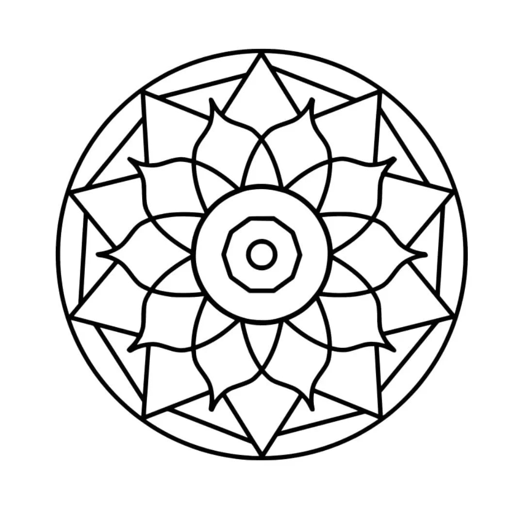 DIY Fridge Magnet - Mandala Art