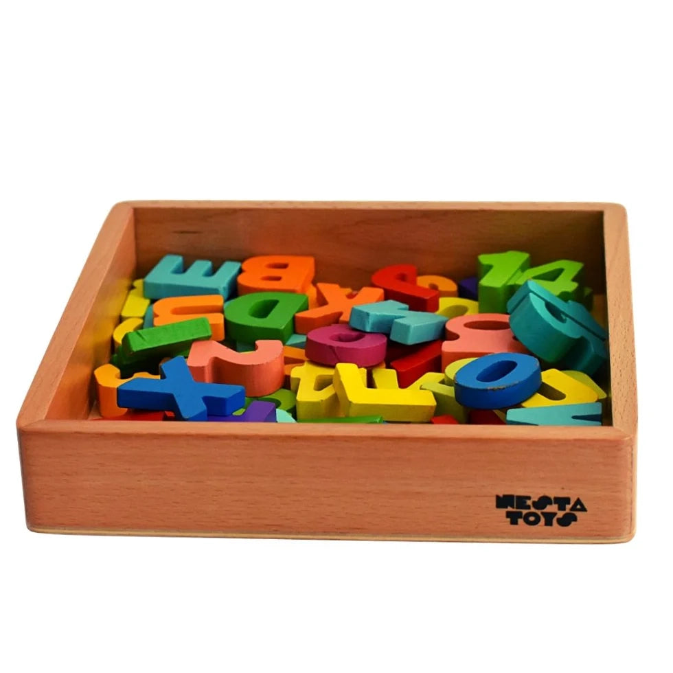 Wooden Montessori Tray | Sand Writing & Sensory Learning Toy - nestatoys