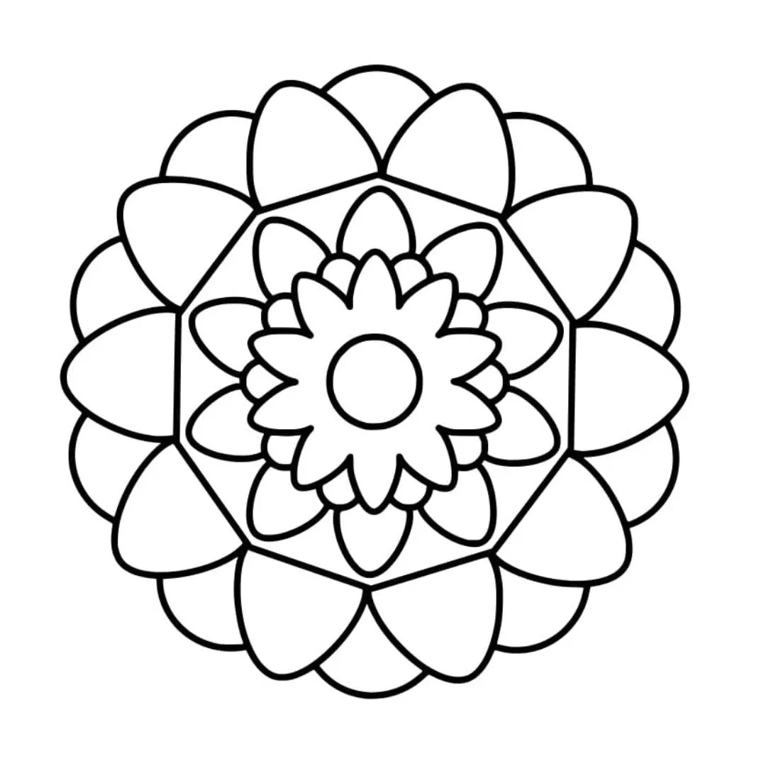DIY Fridge Magnet - Mandala Art