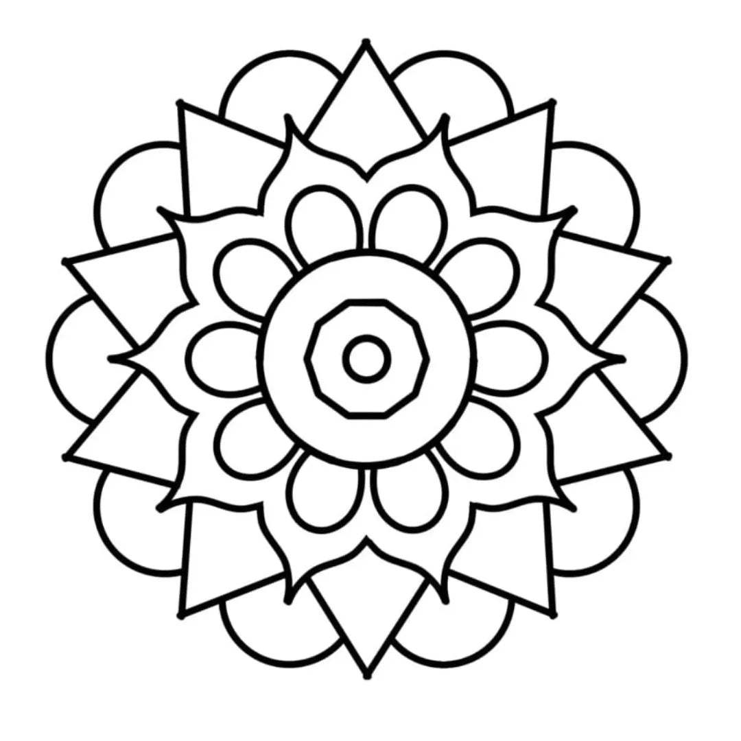 DIY Fridge Magnet - Mandala Art