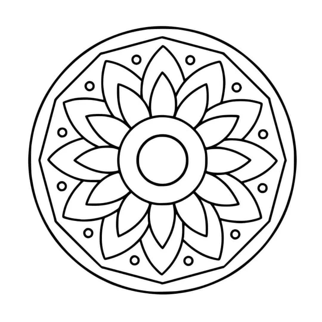 DIY Fridge Magnet - Mandala Art