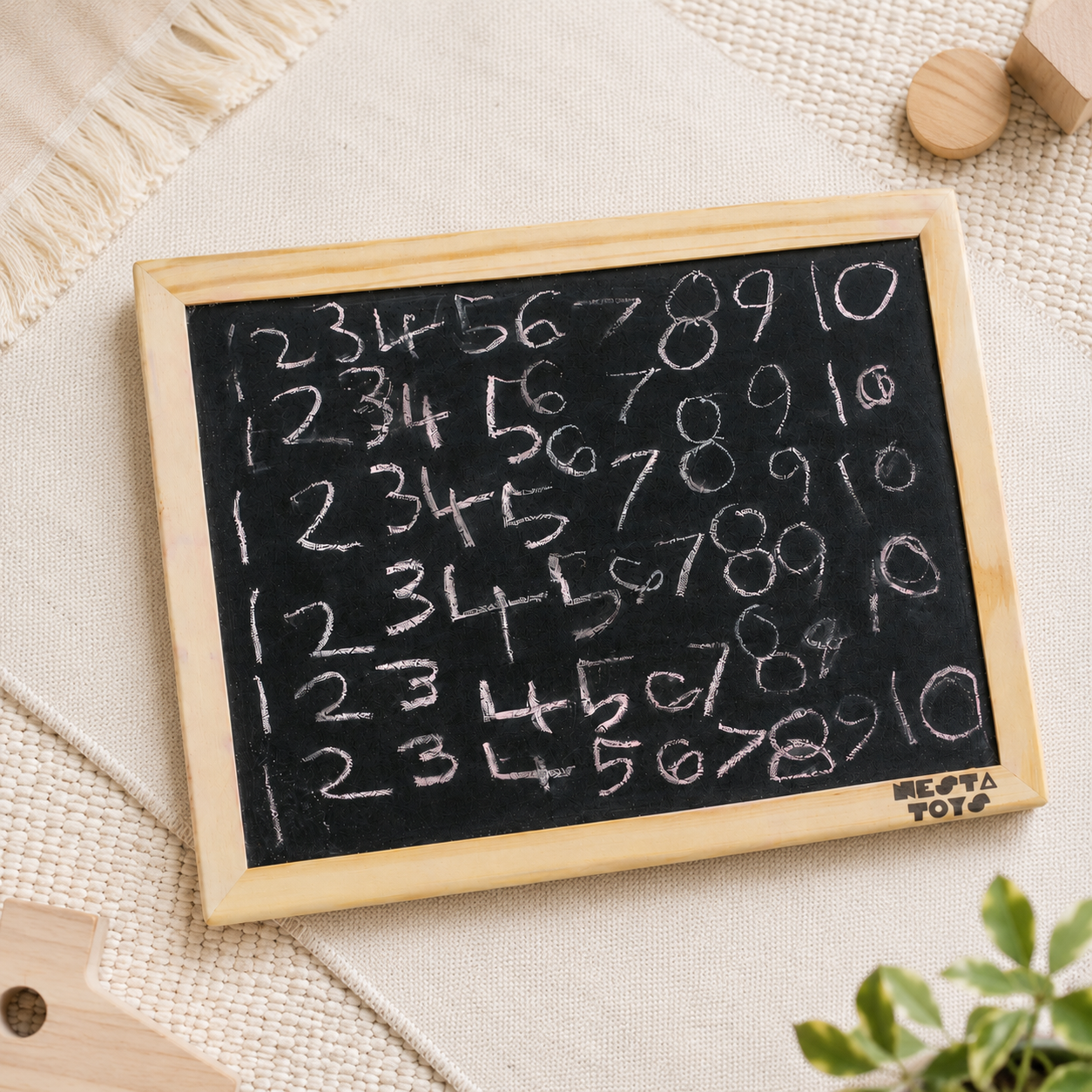 wooden slate for kids - prewriting practice