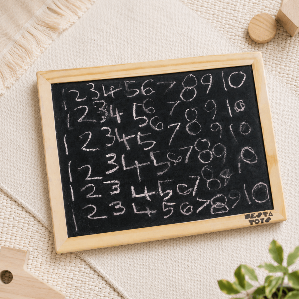 Double Sided Blackboard Slate | Pre-writing Toys for Kids - NESTA TOYS