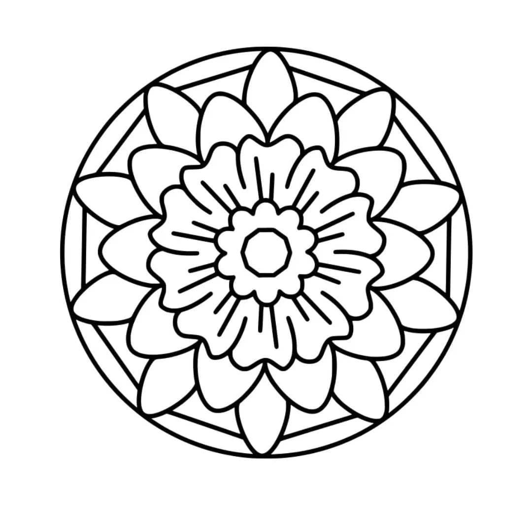 DIY Fridge Magnet - Mandala Art