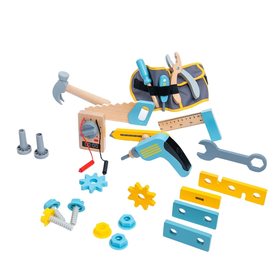 nesta toys, wooden toys, construction toy set, buy wooden toys online, tool kit toy, tool kit for kids, construction toys for kids, buy toys online, Montessori toys, toys for boys, toys for girls, gift ideas for kids, waldorf toys 