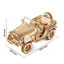 Load image into Gallery viewer, 3D Wooden Puzzle for Adults-Mechanical Car Model Kits-Brain Teaser Puzzles-Vehicle Building Kits, Jeep Puzzle, car puzzle
