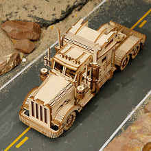 Load image into Gallery viewer, 3D Wooden Puzzle for Adults Vehicle Building Kits to Build Brain Teaser Toys for Kids Wooden Craft Kits Model Heavy Truck
