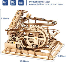 Load image into Gallery viewer, 3D Wooden Marble Run Puzzle Craft Toy, Gift for Adults &amp; Teen Boys Girls, Age 14+, DIY Model Building Kits - Waterwheel Coaster
