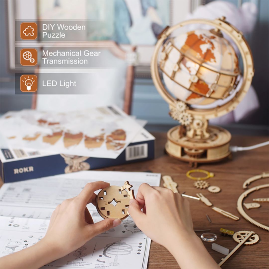 nesta toys, globe puzzle, world puzzle, wood map toy, wooden puzzle, 3D puzzle for kids, gifts for teenagers, gift for corporates,