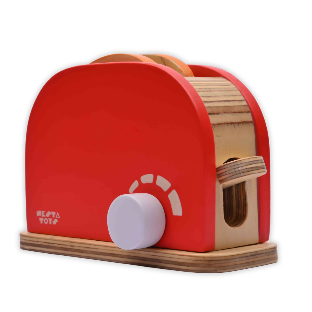 Wooden Bread Pop-up Toaster Toy, wooden toys, nesta toys, buy toys online, pretend play toys, role play toys, made in India toys, Kids toys, giFt kids