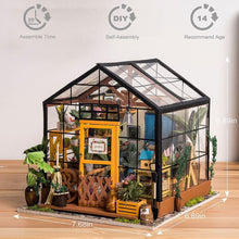 Load image into Gallery viewer, greenhouse, doll house, wooden puzzle, 3d puzzle, nesta toys, gifts for teenagers, gift for kids, gift for birthday
