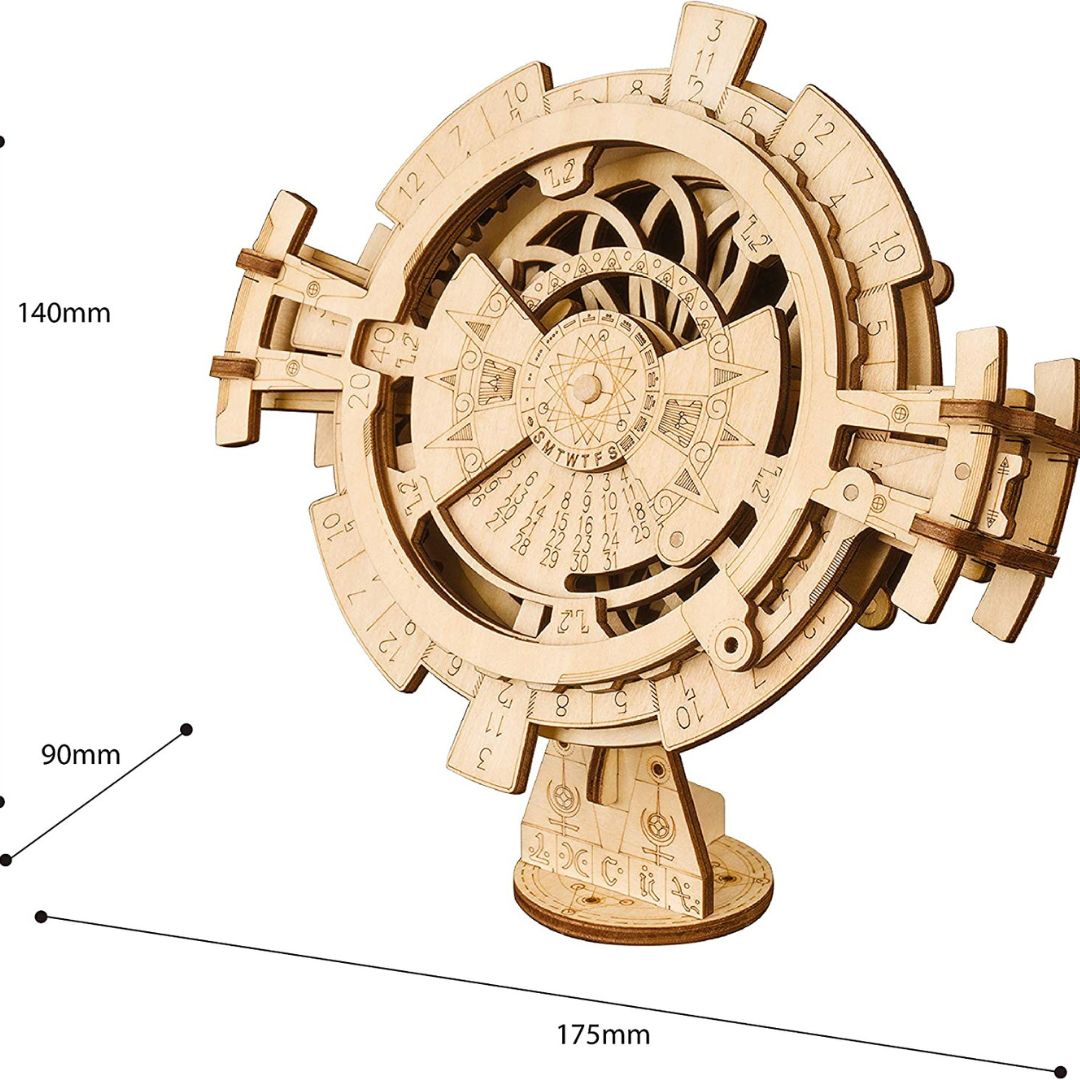 Perpetual Calendar, wooden puzzle, 3d puzzle, puzzle for adults, gift for kids, gift for teenagers, wooden toys