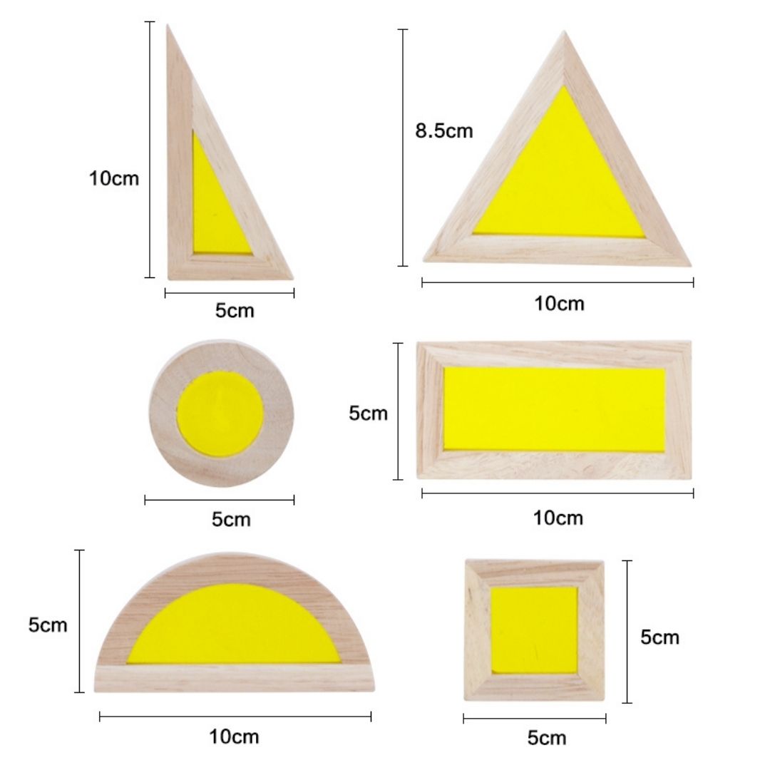 Nesta Toys Wooden Rainbow Blocks | Acrylic Multicolor Geometrical Blocks Set for Kids,  Nesta Toys - Buy wooden toys in India