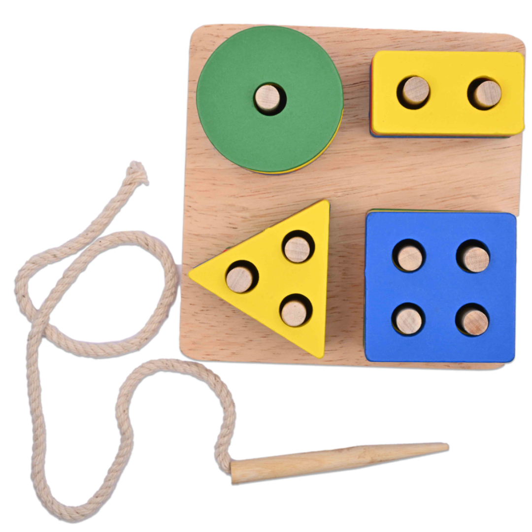 Shape Sorter Toy, Lacing toy, educational toys, wooden puzzle, learning toys, math toys, shape toys, threading toys, Montessori toys, nesta toys, gift for boys, gift for girls