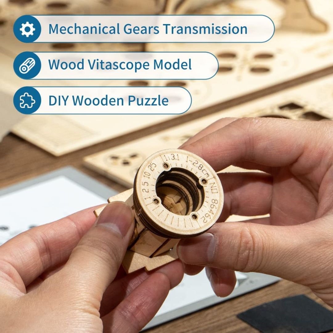 Vitascope Projector, 3d puzzle, wooden puzzle, toys for teenagers, gift for teenager, toys for kids