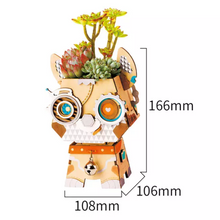 Load image into Gallery viewer, 3d puzzle, wooden puzzle, Pot Poppy, flower pot, puzzle, gift for kids, gift for teenagers, 
